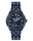 Фото #1 товара Men's Lineman Three Hand Quartz Blue Stainless Steel 45MM