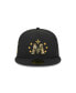 Бейсболка New Era мужская черная Minnesota Twins 2024 Военно-морской день 59FIFTY Fitted Hat Черный, 7 5/8 - фото #3