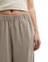 Фото #8 товара Selected Femme high waist wide fit trousers in beige