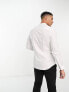 Фото #5 товара ASOS DESIGN easy iron slim fit poplin shirt with grandad collar in white