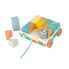 JANOD Pure Pull-Along Blocks Cart Toy