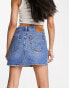 Levi's icon skirt in mid wash blue