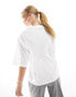 Фото #4 товара ASOS DESIGN oversized v neck t-shirt in white