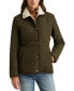 Women's Faux-Sherpa-Collar Quilted Coat