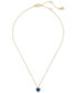 Фото #2 товара kate spade new york gold-Tone September Heart Pendant Necklace, 16" + 3" extender