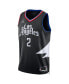 Men's Kawhi Leonard Black LA Clippers Statement Edition Swingman Jersey