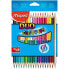 Цветные карандаши Maped Duo Color' Peps Разноцветный 18 Предметы Двойной (12 штук)