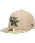Men's Tan Kentucky Wildcats Camel & Rifle 59Fifty Fitted Hat