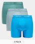 Фото #1 товара Calvin Klein 3 Pack Boxer Briefs - Cotton Stretch in blue