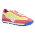 Puma Easy Rider Brights Lace Up Womens Blue, Red, Yellow Sneakers Casual Shoes