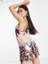 Фото #4 товара Jaded Rose halterneck mini dress in statement sequin