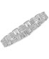 ფოტო #1 პროდუქტის Men's Diamond Bracelet (1/2 ct. t.w.) in Sterling Silver