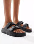 Armani Exchange sandal in black