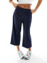 Vero Moda Petite tailored straight leg trouser in navy