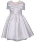 Big Girls Bow Front High Low Communion Dress