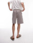 Topman premium heavyweight relaxed jersey short in light brown - BROWN Бежевый, XL - W38 - фото #6