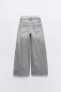 Low-rise wide-leg trf boxer jeans