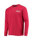 ფოტო #2 პროდუქტის Men's Scarlet San Francisco 49ers Logo Maverick Thermal Henley Long Sleeve T-shirt
