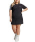 Фото #1 товара Plus Size Essentials 3-Stripes Boyfriend T-Shirt Dress