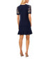 Фото #2 товара Women's Printed Short-Sleeve Flounce-Hem Dress