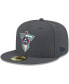 Фото #1 товара Men's Graphite Tennessee Titans Alternate Logo Storm Ii 59Fifty Fitted Hat
