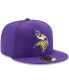 Фото #2 товара Men's Purple Minnesota Vikings Omaha 59FIFTY Fitted Hat