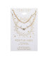Фото #2 товара Unwritten gold Flash Plated Cubic Zirconia Evil Eye Layered Necklace, 16+2" Extender
