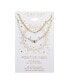 ფოტო #2 პროდუქტის Gold Flash Plated Cubic Zirconia Evil Eye Layered Necklace, 16+2" Extender