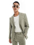 Фото #1 товара Selected Homme slim fit suit jacket in green