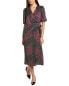 Фото #1 товара Anne Klein Flutter Wrap Dress Women's Black 4