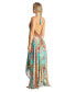 Women's Maxi Boho Art Halterneck Dress