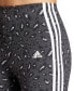 Фото #3 товара Брюки спортивные Adidas Essentials 3-Stripe Animal-Print 7/8 для женщин