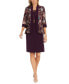 Фото #6 товара Petite 2-Pc. Printed Jacket & Necklace Dress Set