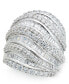 Diamond Round & Baguette Statement Ring (4 ct. t.w.) in 14k White Gold