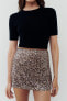 Sequinned miniskirt