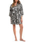 ფოტო #1 პროდუქტის Women's Rylie Printed Satin Robe