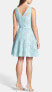 Фото #2 товара Taylor 191654 Womens Floral Lace Sleeveless Fit & Flare Dress Blue Size 10