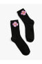 Фото #12 товара Basic Çiçekli Soket Çorap Işleme Detaylı