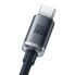 Kabel przewód do szybkiego ładowania i transferu danych USB USB-C 100W 2m czarny