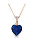 Фото #1 товара Sterling Silver Cubic Zirconia Heart shape Necklace