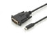 DIGITUS USB Type-C adapter / converter cable, Type-C to DVI