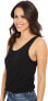 Free People 243188 Womens Sleeveless Jersey Soft Tank Top Black Size Medium