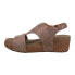 Фото #3 товара Corkys Refreshing Metallic Studded Wedge Womens Brown Casual Sandals 41-0142-BR