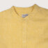 HAPPY BAY Pure linen Mellow yellow long sleeve shirt