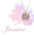 Luxury silver necklace with Jasmine DP700 tree