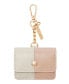 Фото #1 товара Women's Blush Pink and Beige Faux Leather Holder with Rose Gold-Tone Alloy
