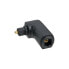 InLine Optical Audio Adapter Toslink male / female 90° angled