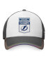 Men's White, Gray Tampa Bay Lightning 2020 Nhl Stanley Cup Champs Banner Snapback Hat