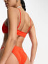 Фото #2 товара Monki tanga bikini bottom in red
