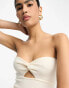 Фото #4 товара Pretty Lavish bandeau twist knit top in cream